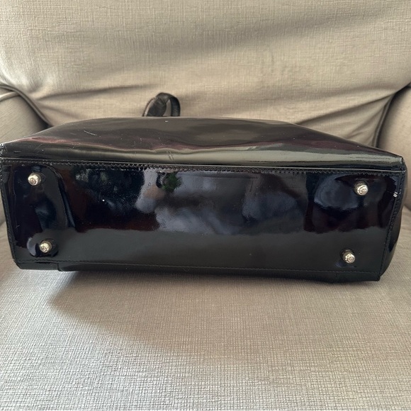 Brighton Ferguson purse with coin Elegant Black Patent Leather Tote Bag - Picture 9 of 15